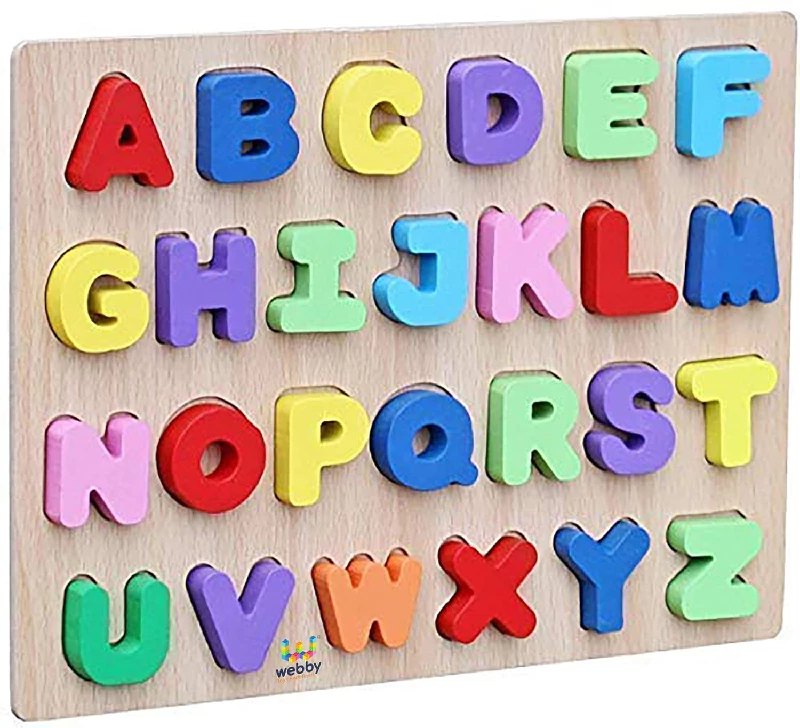 Webby Wooden Capital Alphabets Letters Learning Educational Puzzle Toy for Kids, Capital ABC-6.webp